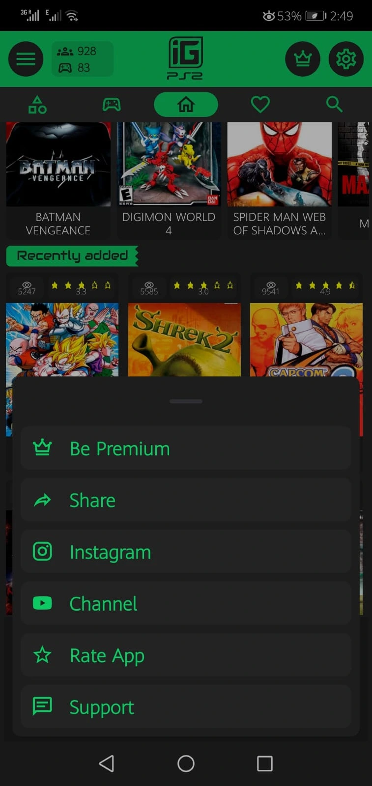 Screenshot Of IGames PS2 Android